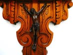 Wandtafel - Houtgesneden - Metaal Corpus - 43 cm - Hout,