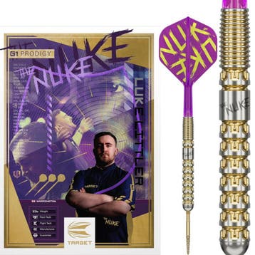 Luke Littler The Nuke 90% SP G1 Prodigy - 23 gram, Ophalen of Verzenden, Nieuw, Pijlen