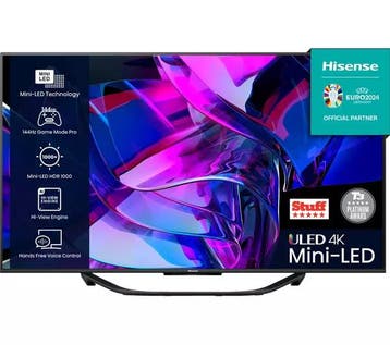 Hisense 55u7kqtuk 4k Ultra Hd Hdr Mini-led Tv 55 inch, Ophalen of Verzenden