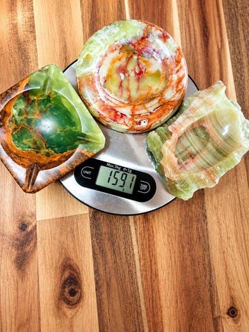 Asbak (3) - Onyx - vide-poches vintage onyx