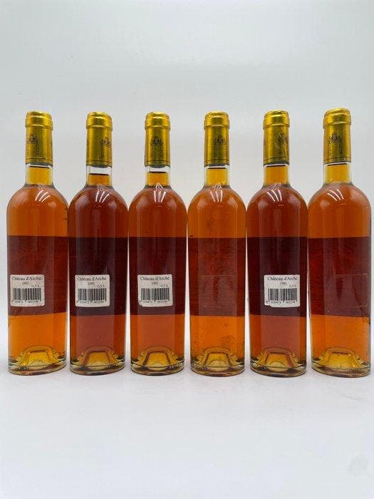 1991 Chateau dArche - Sauternes Grand Cru Classé - 6 Pots, Verzamelen, Wijnen