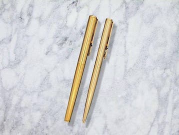 Parker - Arrow Fluted Gold-Plated Pen Set - Fountain Pen &, Verzamelen, Nieuw