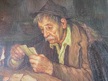 Alfonso Grassi (1818-2002) - A lume di candela