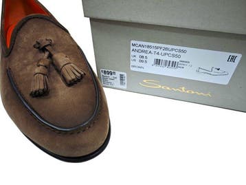 Santoni - NEW, Tassel Loafers, GoodYear Welted, Recent Model, Nieuw