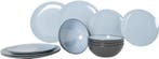 2dekans | Gimex - Vivid Line - Servies - Blauw - 12-Delig, Ophalen of Verzenden, Nieuw
