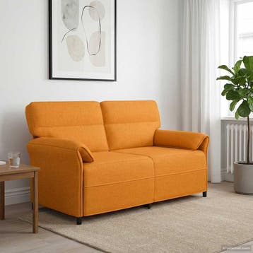 vidaXL 2-Zits Sofa 2-zits Dongeel 158 x 83 x 95 cm Stof, Verzenden, Nieuw