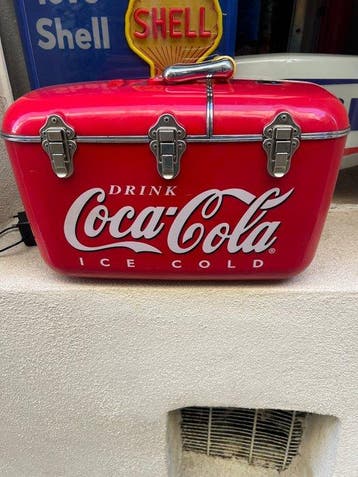 coca cola - Koeler - Koelbox met radio en cd-speler - IJzer,