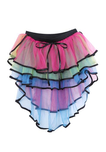 KIMU® Tutu Rokje Regenboog High Low XS S en 140 146 152 158, Kleding | Dames, Ophalen of Verzenden, Nieuw
