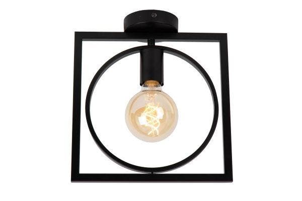 Lucide SUUS - Plafonnière - 1xE27 - Zwart -, Huis en Inrichting, Lampen | Losse lampen, Nieuw, Verzenden