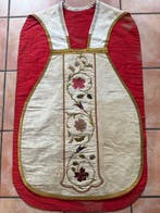 Oude romeinse chasuble - Borduurwerk - Orfroi - Goudgaren