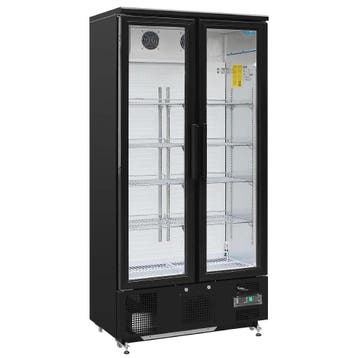 Drankenkoeling | 490L | Zwart | +2°C/+8°C | Statisch +, Verzenden