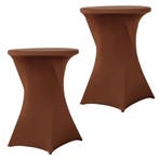 Set Van 2 Stuks! Donkerbruine 80 CM Alora Tafelrok Voor, Nieuw, Alora