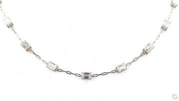 Halsketting Platina - 9.59ct. tw. Diamant (Lab-grown), Nieuw