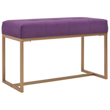vidaXL Bankje 80 cm fluweel paars, Verzenden, Nieuw