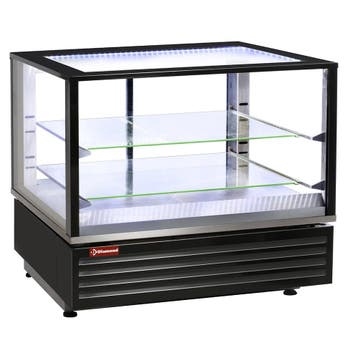 Warmtevitrine | Panoramisch | Zwart | Geventileerd | EN of, Verzenden