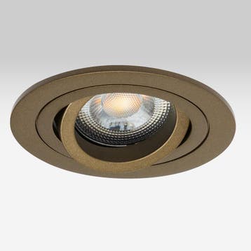 Spots inbouw Lune Inbouwspot Rond Brons Binnenverlichting, Verzenden, Nieuw