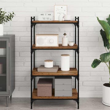 vidaXL Boekenplank Bord 3-laags 4 st 60 x 40 x 1,5 cm, Verzenden