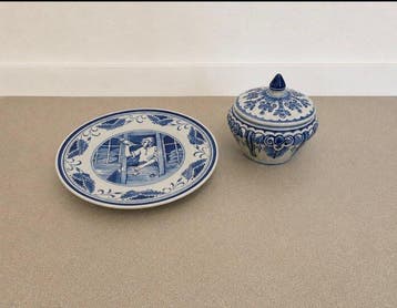Delft, Plateelbakkerij - De Porceleyne Fles - Pot (2) -, Antiquités & Art