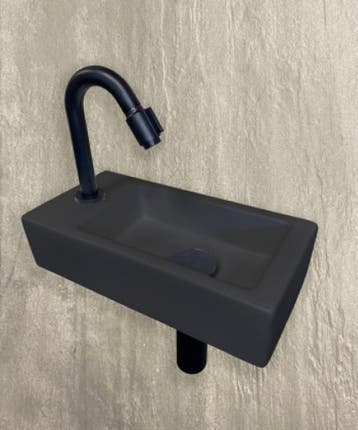 Sanifun wastafel Nero 360 x 180 x 90 L, Ophalen of Verzenden, Nieuw, Wastafel