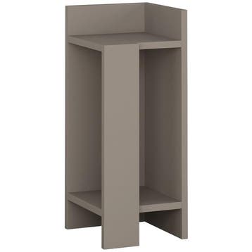 Evila Originals Elos Nachtkastje Rechts Licht Mocha - Outlet, Huis en Inrichting, Slaapkamer | Nachtkastjes, Overige materialen