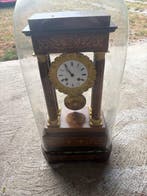 Pendule portique - Laiton, Bois - 1850-1900