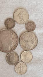 France. Lot de 7 monnaies en argent, 1867/1967 (Sans prix de