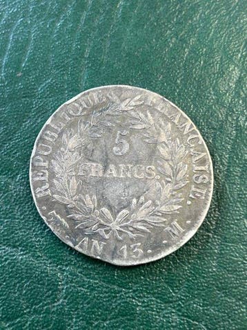 Frankrijk. Napoléon I (1804-1814). 5 Francs An 13-M,