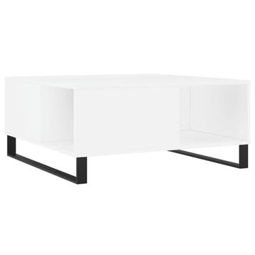 Salontafel Wit 80x80 | Retour Deal | 34% Korting!, 50 tot 100 cm, Verzenden, Vierkant, 50 tot 100 cm