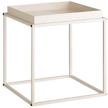 Bijzettafel Cambridge 40x40x44cm - crème, Huis en Inrichting, Verzenden, Nieuw