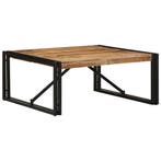 vidaXL Salontafel 80x80x35 cm massief ruw mangohout, Verzenden
