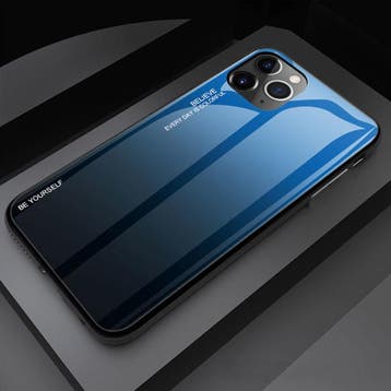 iPhone 12 Mini Hoesje Gradient - TPU en 9H Glas - Shockproof, Verzenden, Nieuw