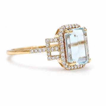 Zonder minimumprijs - Ring - 14 karaat Geel goud - 2.33ct., Nieuw