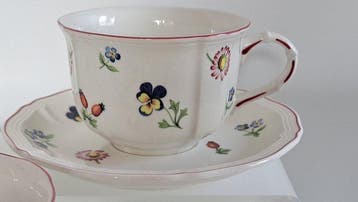 Villeroy & Boch - Koffie- en theeservies (12) - Petite Fleur, Antiek en Kunst