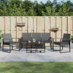 vidaXL 5-delige Tuinset met kussens polypropeen rattan, Verzenden, Nieuw, Tuinset