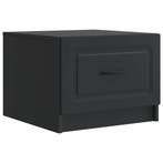vidaXL Salontafel met lade Zwart 49 x 50 x 37 cm Bewerkt, Verzenden, Nieuw