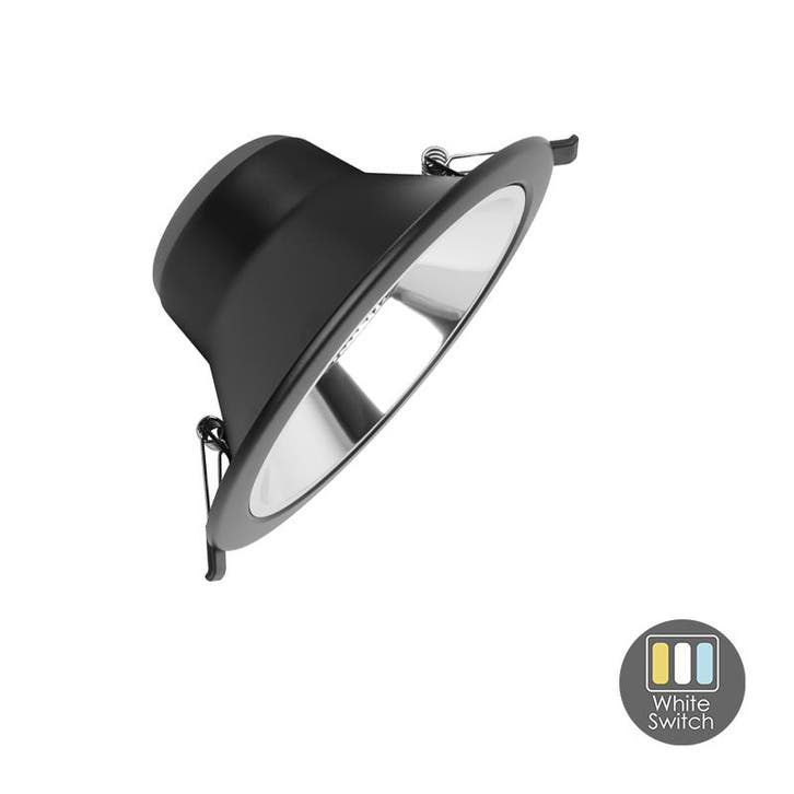 LED Downlighter Tri-Color 13W Ø17cm Zwart IP22, Huis en Inrichting, Lampen | Overige, Nieuw, Verzenden