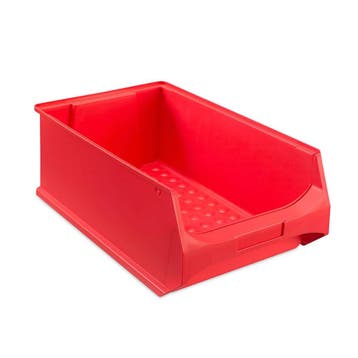 Magazijnbak 500x300x200 mm rood kunststof nieuw, Ophalen of Verzenden