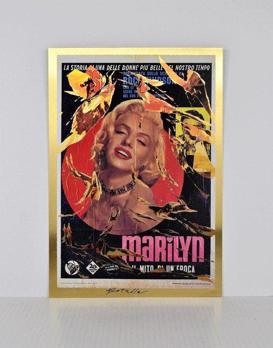 Mimmo Rotella (1918-2006) - Marilyn – Bellezza Eterna, Antiek en Kunst, Antiek | Overige Antiek