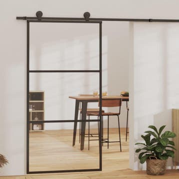 vidaXL Schuifdeur met beslag 102x205 cm aluminium en, Doe-het-zelf en Bouw, Verzenden, Nieuw