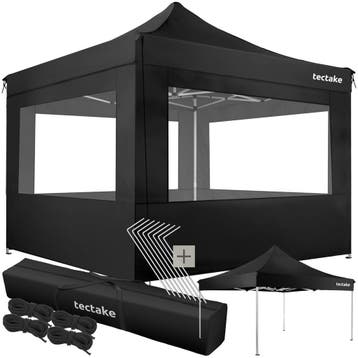 Aluminium opvouwbaar tuinpaviljoen 3 × 3 m met 4 zijwanden, Verzenden