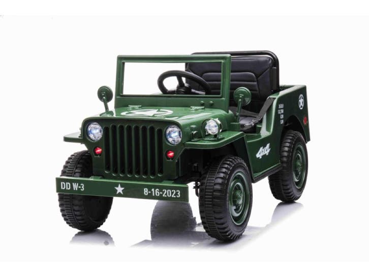 Jeep Army, Willys Jeep 12 volt elektrische kinderauto met 4, Enfants & Bébés, Jouets | Extérieur | Véhicules à batterie, Enlèvement ou Envoi
