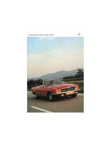 1981 MERCEDES BENZ SL BROCHURE NEDERLANDS