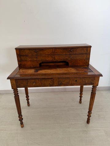 Secretaire - Wortelnotenhout - Carlo X / Luigi Filippo