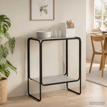 vidaXL Dressoir Grijs Sonoma 60 x 38 x 75 cm Bewerkt hout, Verzenden