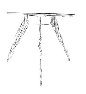 Rotor ‘4’ tafel | 60 cm  | zwart onderstel (30 op voorraad), Ophalen of Verzenden, Nieuw in verpakking, Meubilair