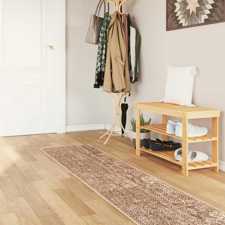 vidaXL Tapijt Runner MARSA Geel 50 x 300 cm Polyester en PVC, Huis en Inrichting, Stoffering | Tapijten en Vloerkleden, Nieuw