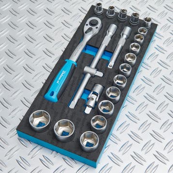 Datona 21-delige dopsleutelset 1/2 opname in Pro, Doe-het-zelf en Bouw, Ophalen of Verzenden, Nieuw