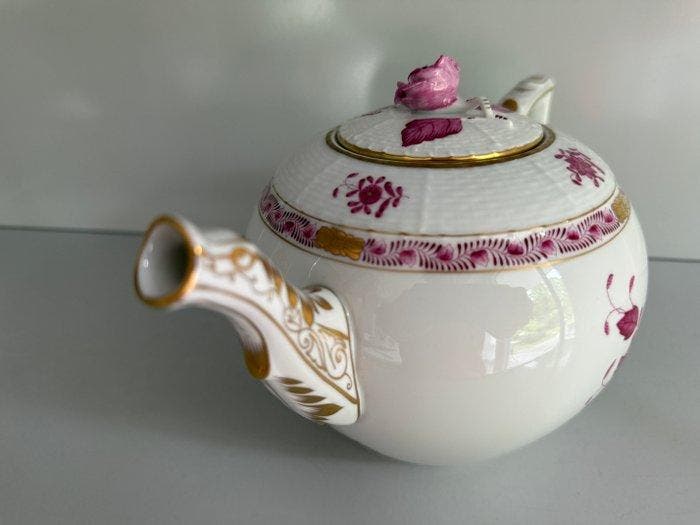 Herend - Theepot - Porselein, Glazuur, Goud - Apponyi 602 AP, Antiek en Kunst, Antiek | Meubels | Tafels