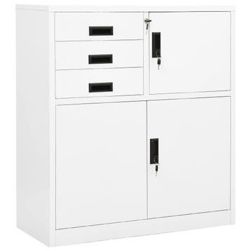 Stalen kast 90cm | 54% eraf | Retour deal (kantoorkast), Verzenden, Gebruikt