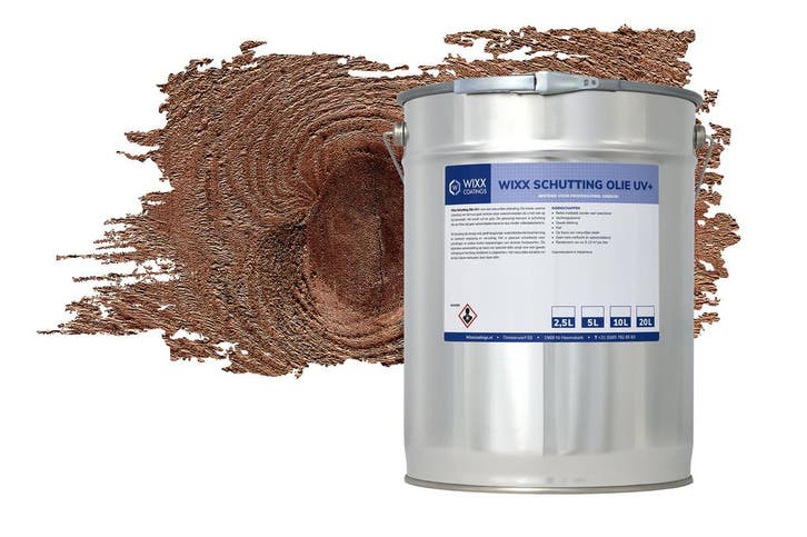 Wixx Schuttingolie UV+ Donker Eiken 5L, Doe-het-zelf en Bouw, Verf, Beits en Lak, Nieuw, Verzenden